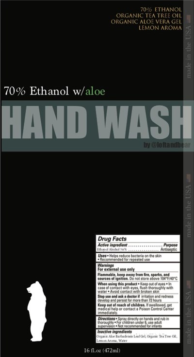 473 mL NDC: 77179-7016-2 - the perfect hand wash3 5.5x3 16oz